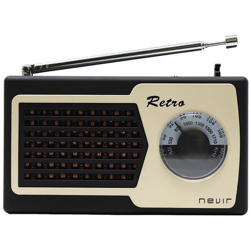 RADIO NEVIR NVR-200 NEGRO RETRO
